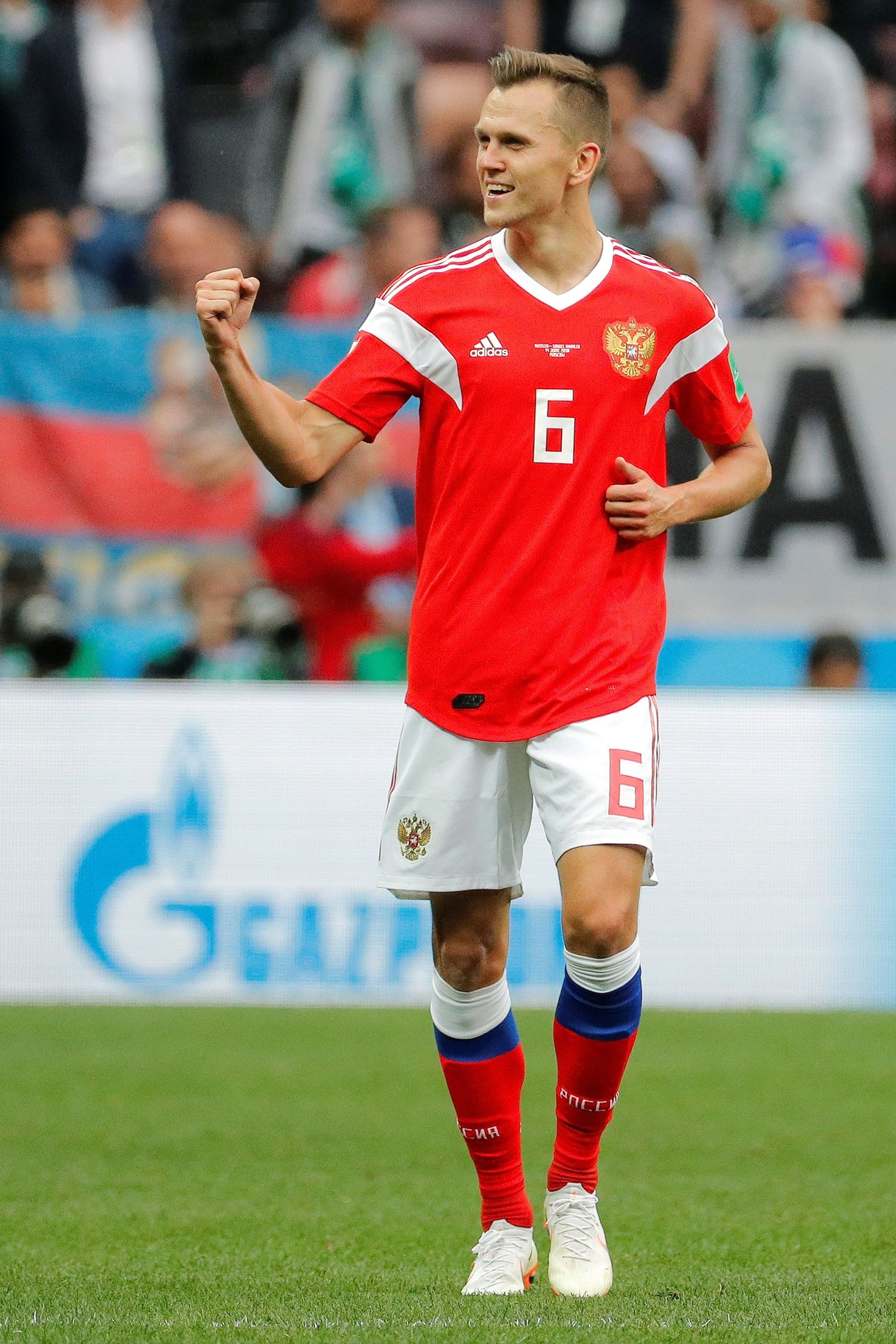 Cheryshev celebra su primer tanto.