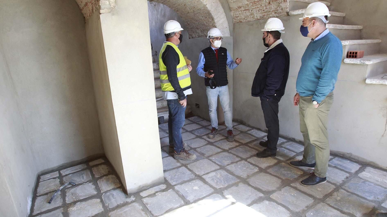 Las fotos de las obras de la plaza de toro de la Línea