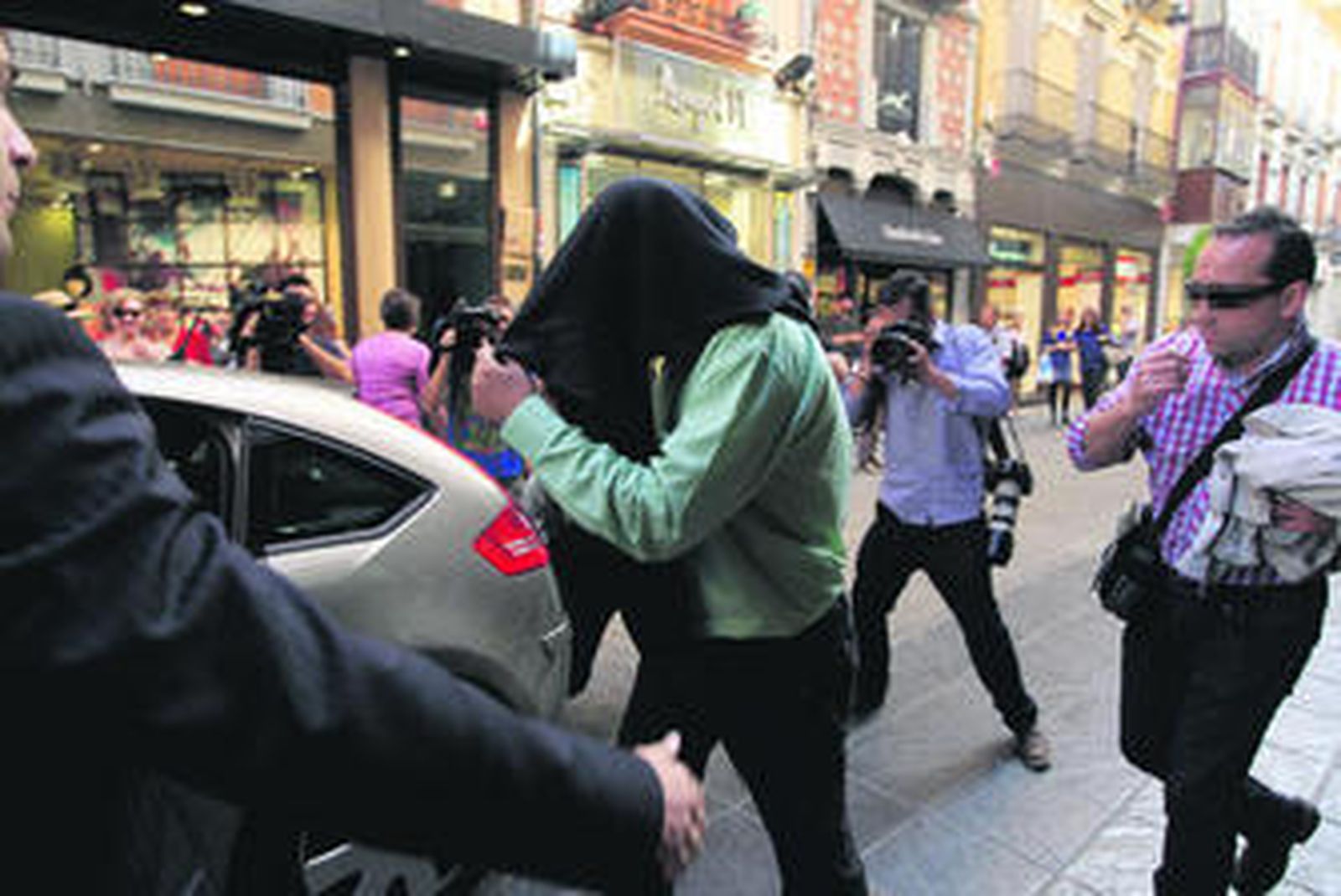 El jefe de servicio del catastro de Granada, en el momento de su detención.