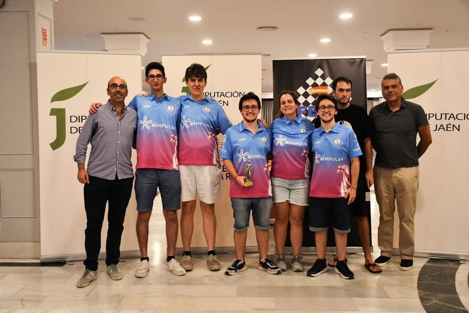 Los integrantes del Club de Ajedrez ‘Villa de La Zubia’.