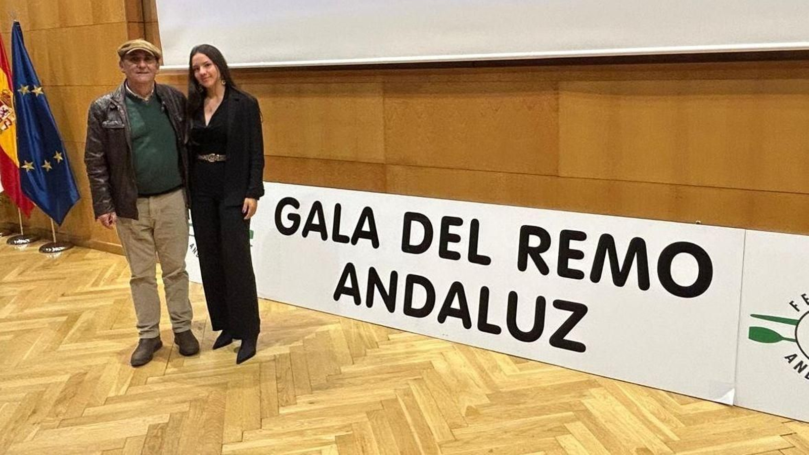 Ignacio Arana y Esther Fuerte, en la IX Gala del Remo Andaluz