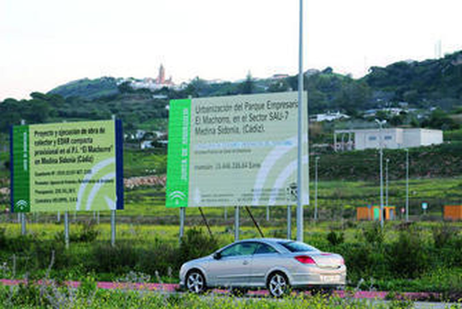 Vista del polígono de El Machorro, en las afueras de Medina, el único que echó a andar de los contemplados en el plan.