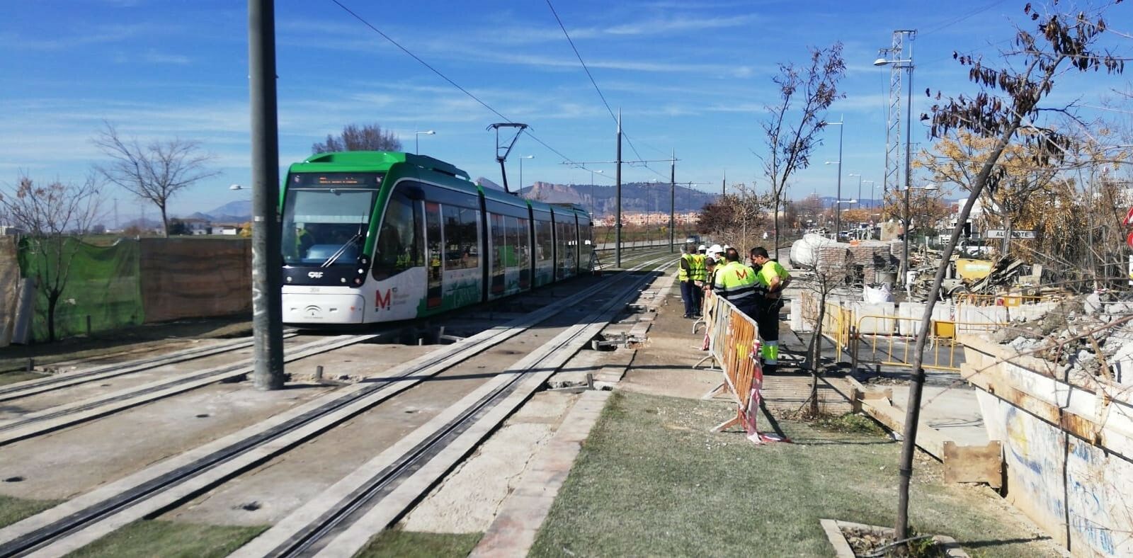 El Metro de Granada circula entre Maracena y Albolote