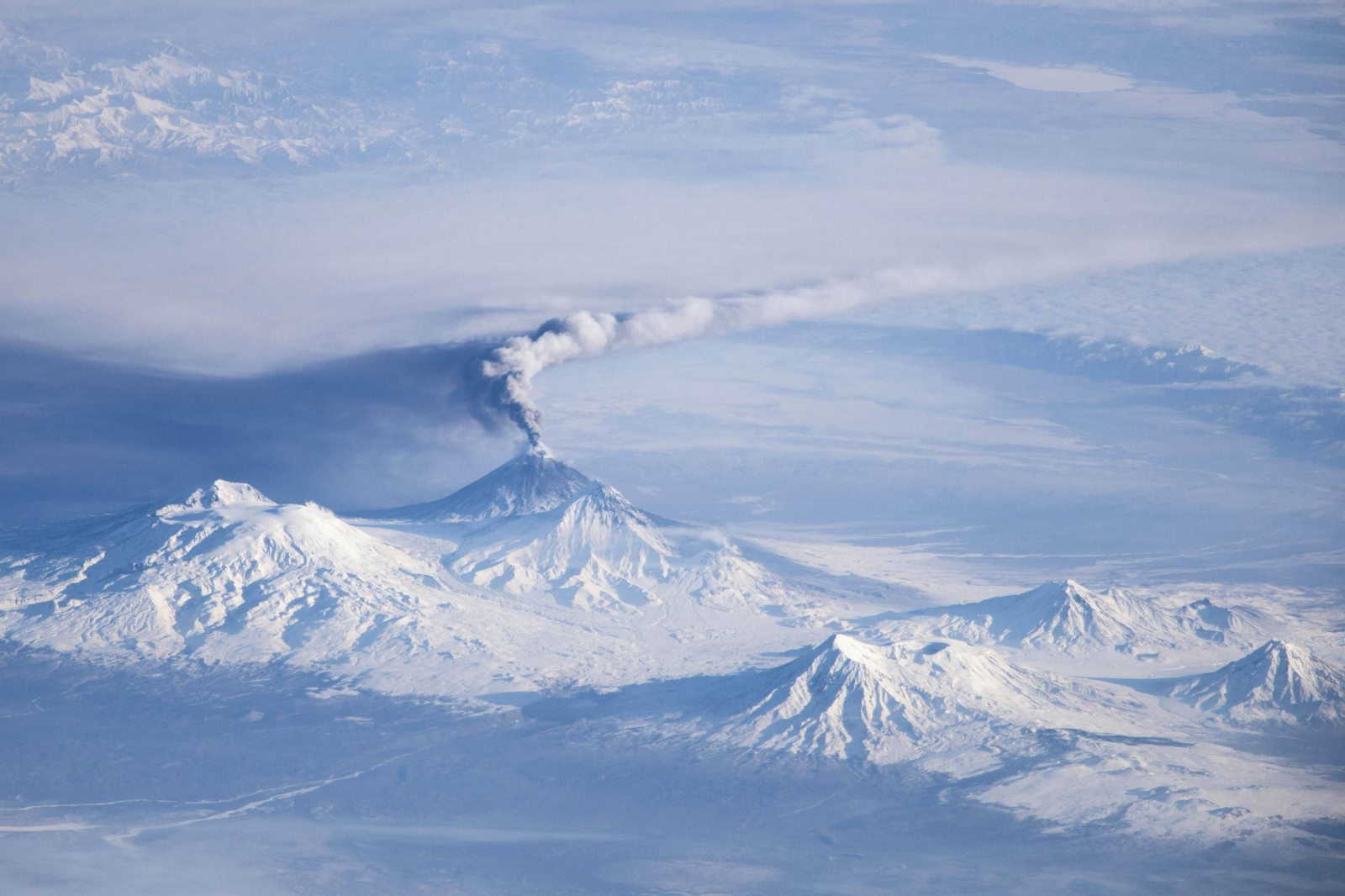Imagen de archivo del volcán Kliuchevskói