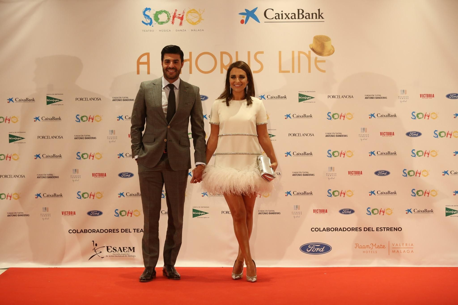 La alfombra roja de la inauguración del Teatro del Soho.