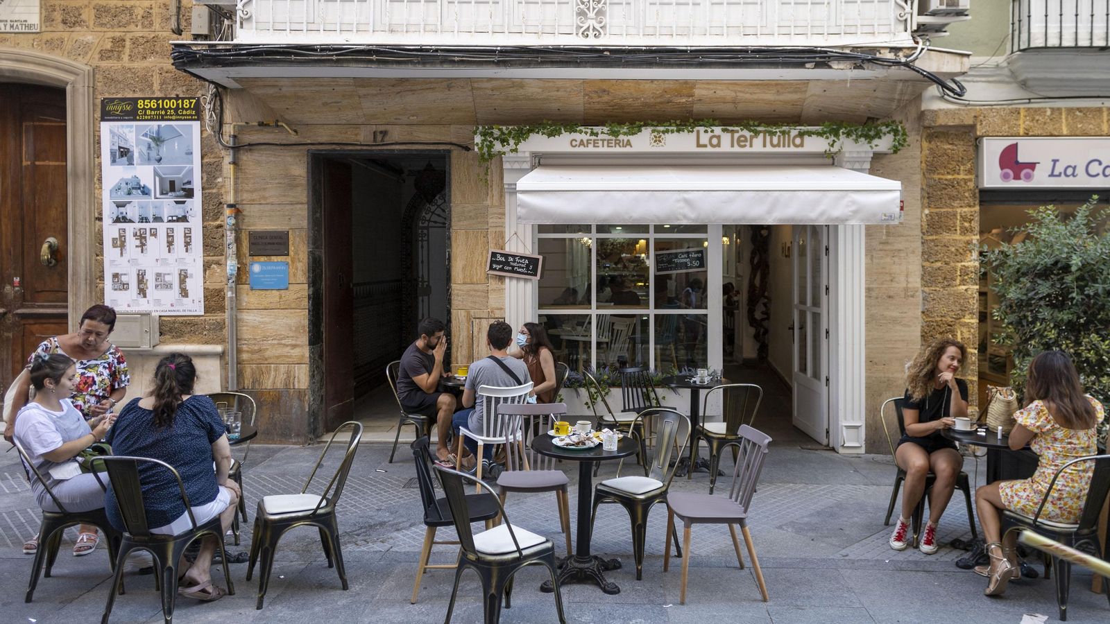 El café La Tertulia, en la calle Ancha.