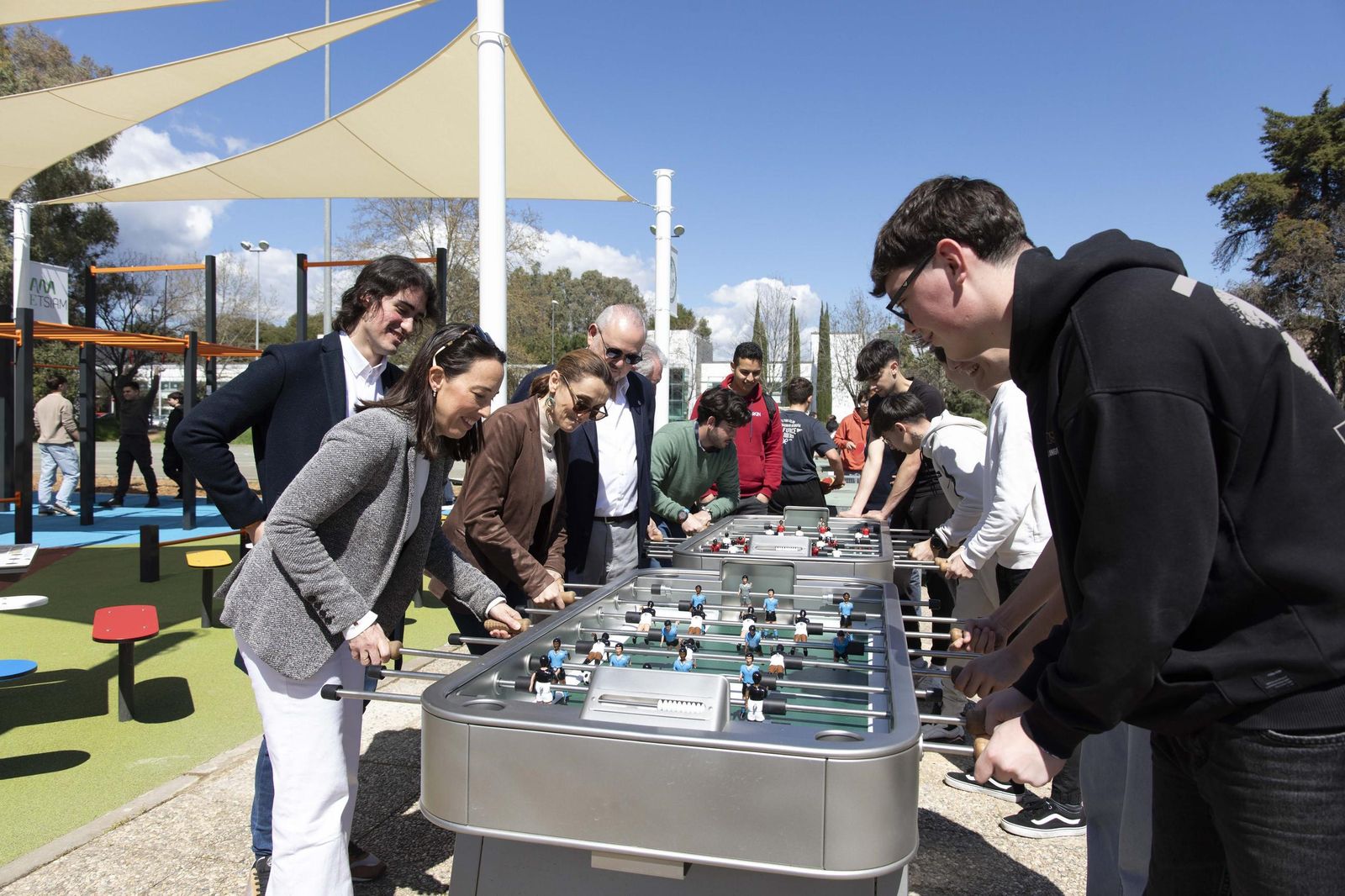 El parque de calistenia del Campus de Rabanales, en imágenes