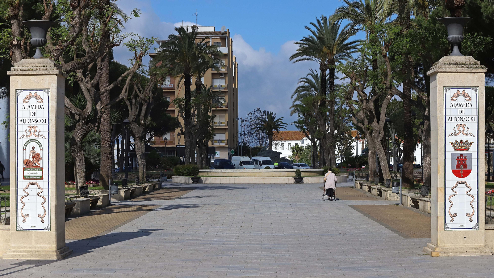 La Alameda de San Roque, durante el estado de alarma