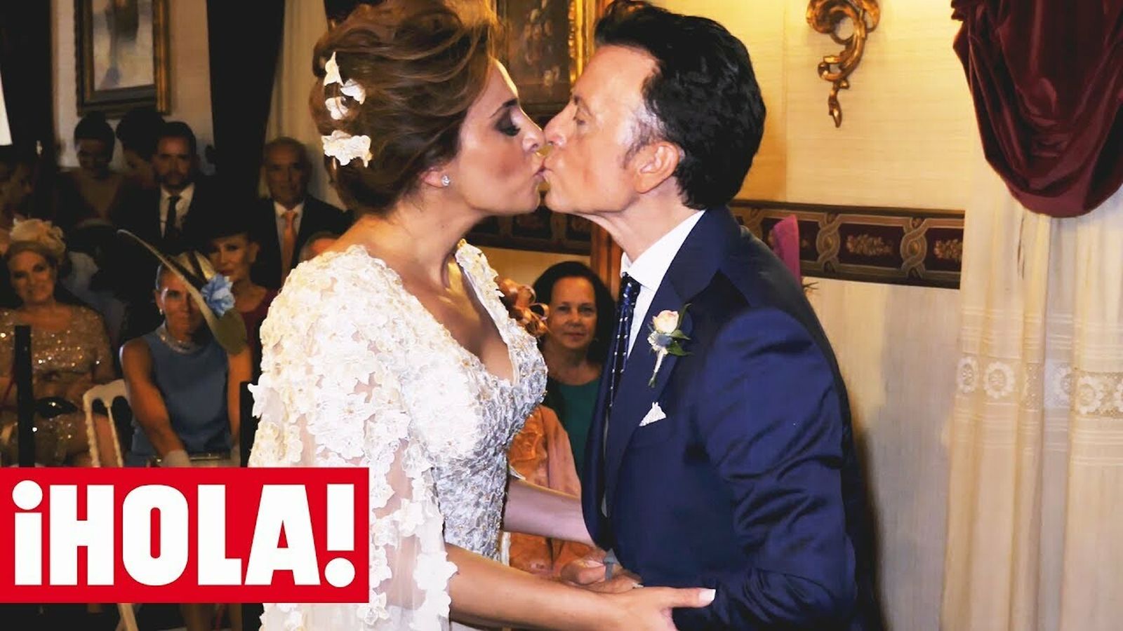 Aldón y Ortega Cano, en su boda en 2018.