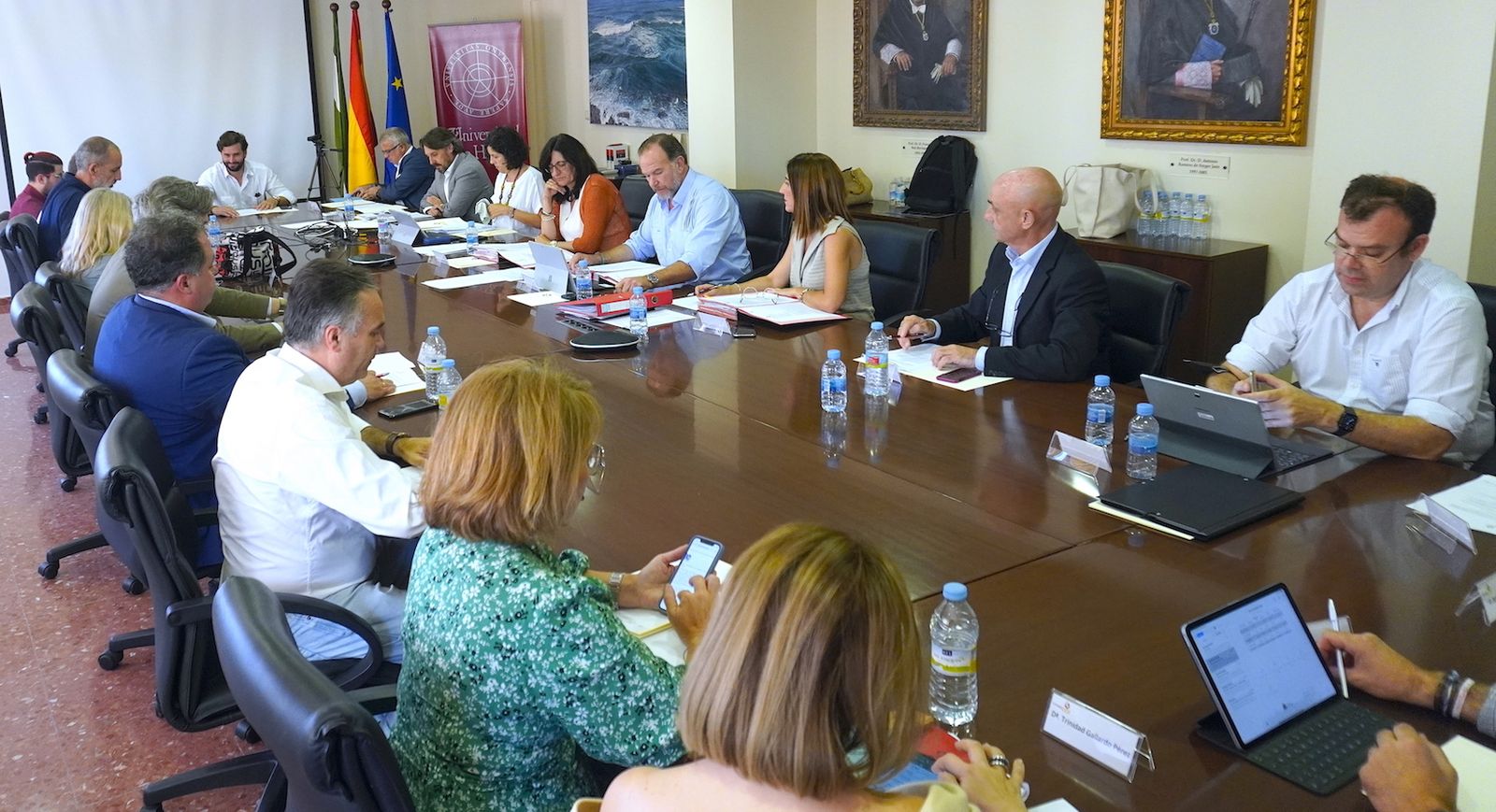 Sesión del Consejo Social de la Universidad de Huelva de este viernes 1 de julio.
