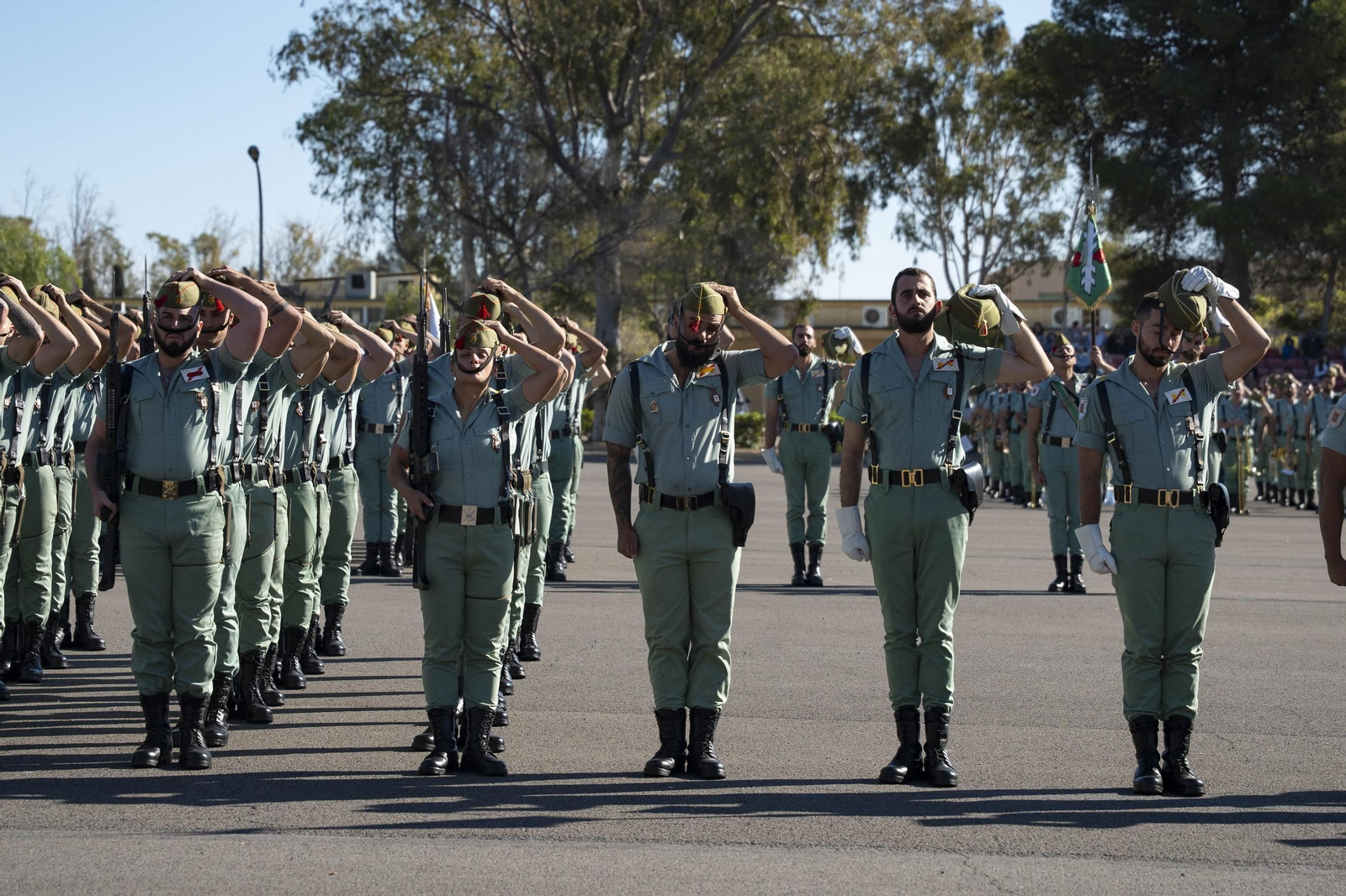 Así conmemora el día de la Inmaculada Concepción la Brigada de la Legión en Almería y despide al contingente que parte a Eslovaquia