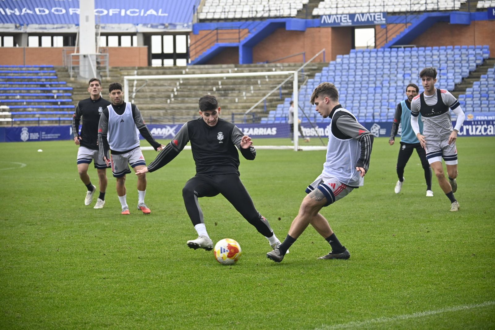 Las fotografías del entrenamiento del Recre en el Nuevo Colombino