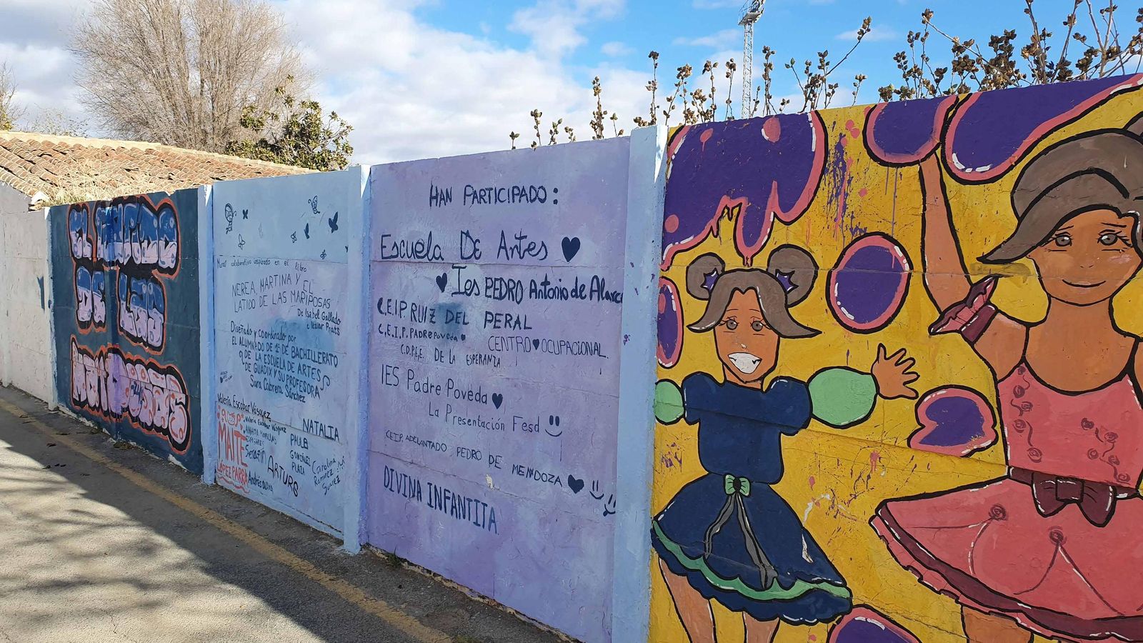 El mural contra la violencia de género en Guadix