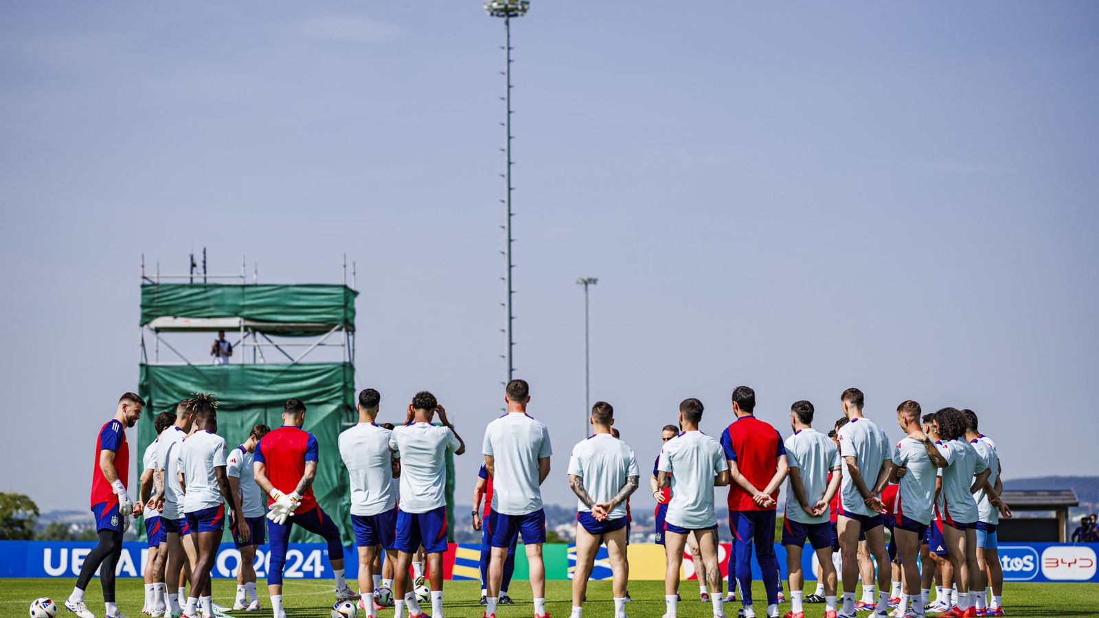 Las fotos de la selección española antes del partido contra Georgia