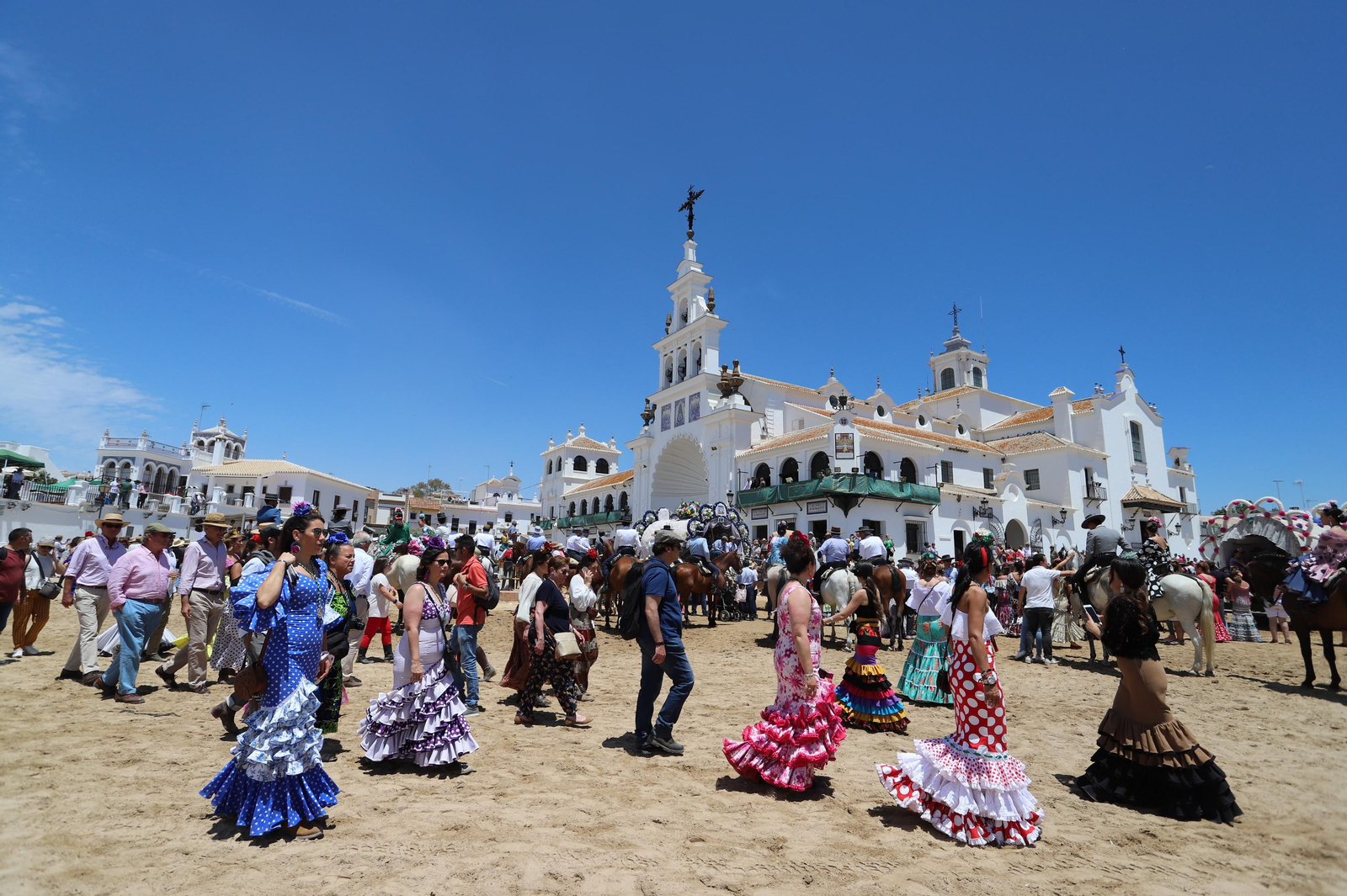 Imágenes de la presentación de las  Hermandades filiales  del sábado en el Rocío