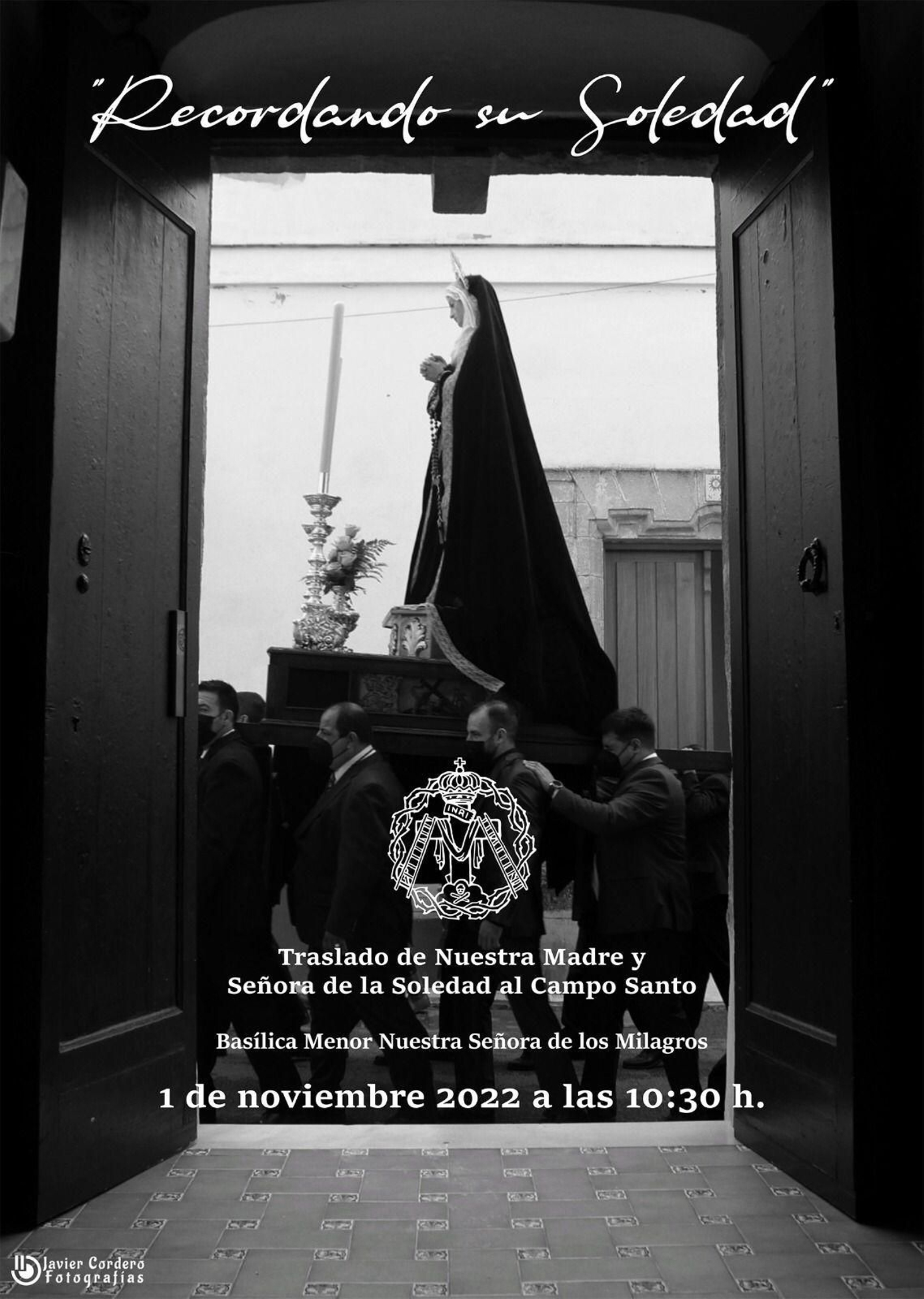 El cartel anunciador del acto conmemorativo.