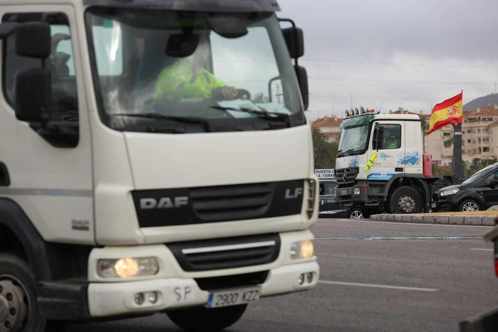 Paro de transportistas en Málaga: Una semana de protestas