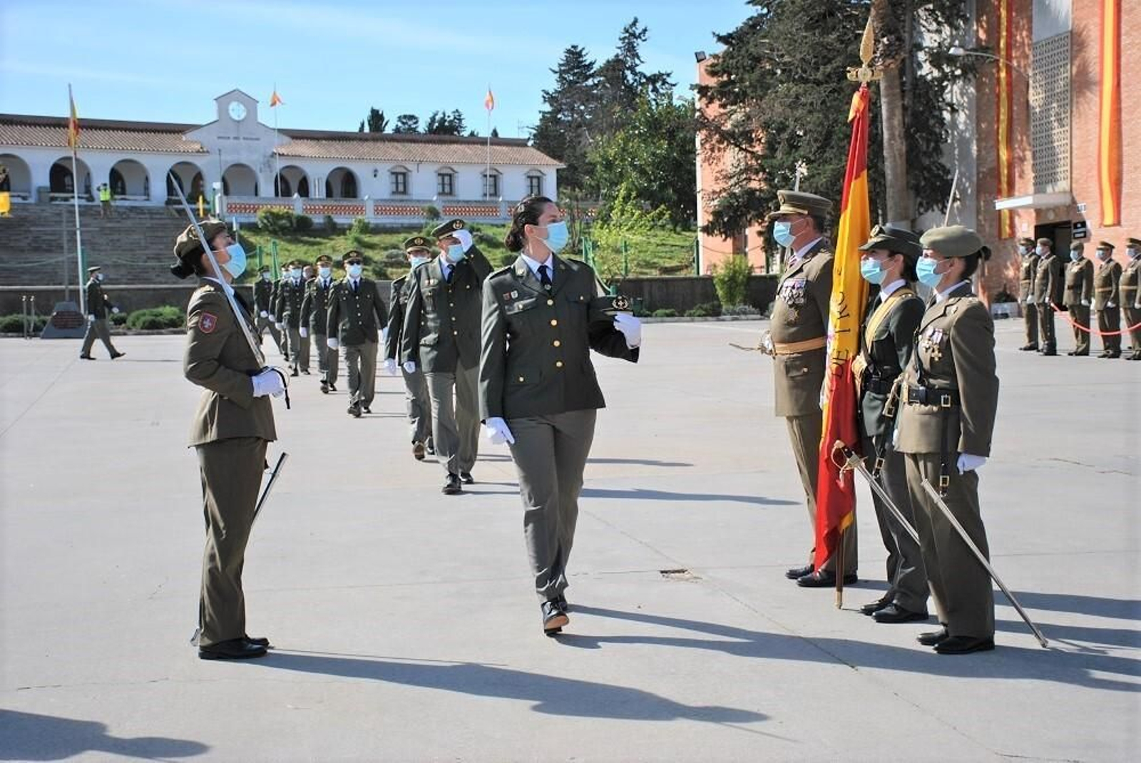 Jura de bandera de los aspirantes a reservistas voluntarios en Camposoto.