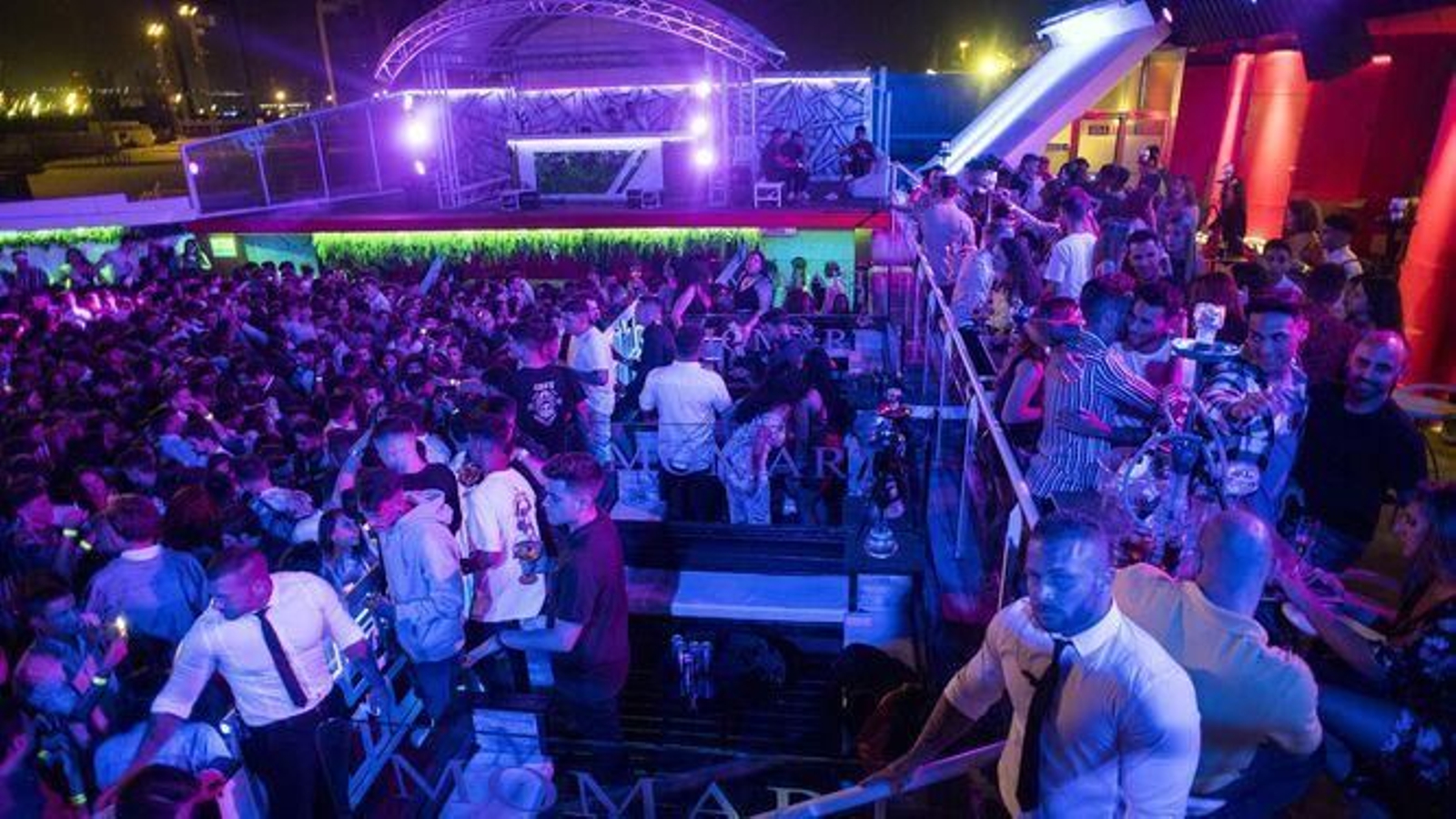 Imagen de una discoteca gaditana antes de la pandemia.