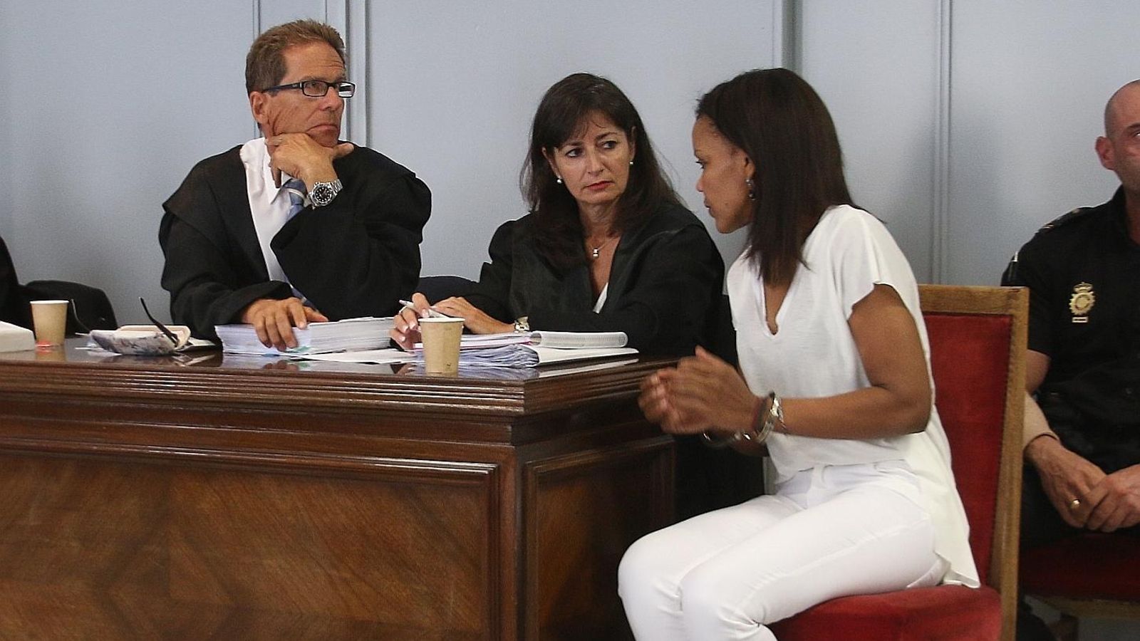 Ana Julia Quezada, en la Audiencia provincial.