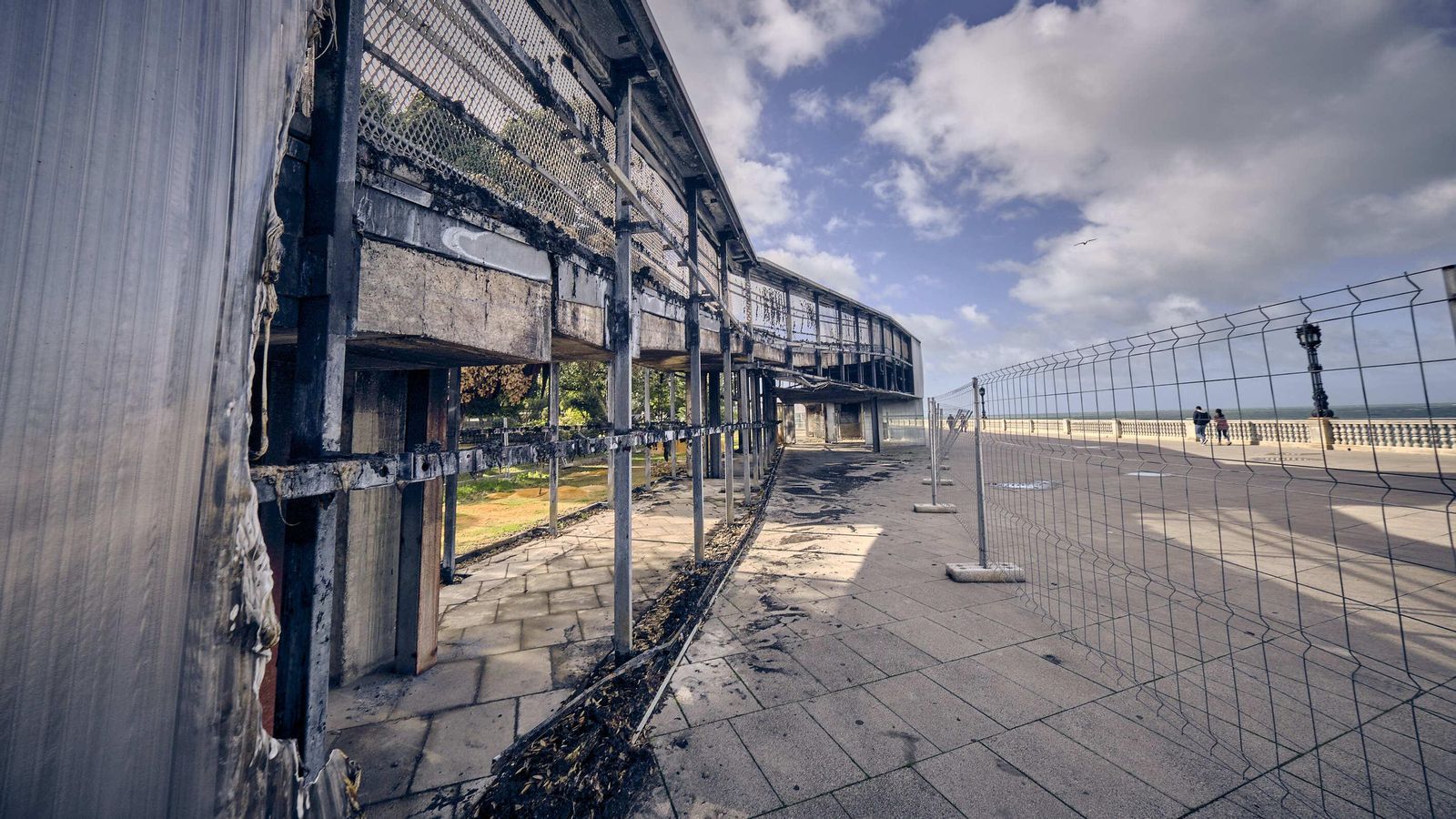 Estado de la pérgola de Santa Bárbara.