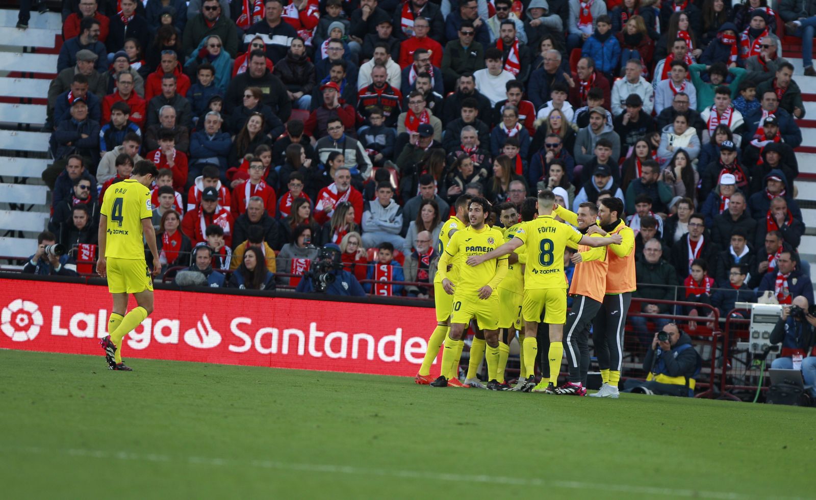 Imágenes de la derrota de la U.D. Almería ante el Villarreal por 0 a 2