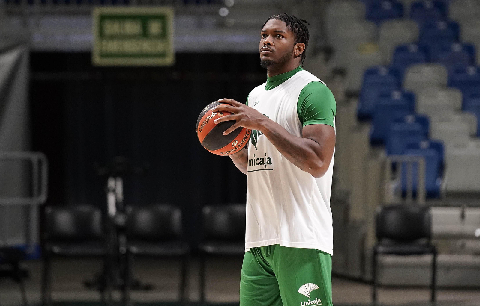 El primer entrenamiento de Cameron Oliver con el Unicaja, en fotos
