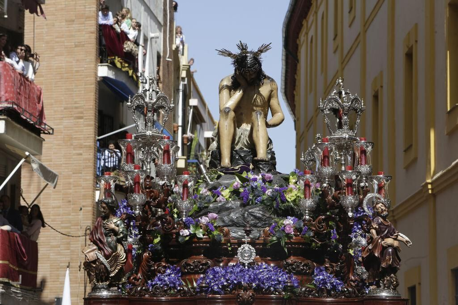 El Cristo de la Humildad y Paciencia en su paso procesional
