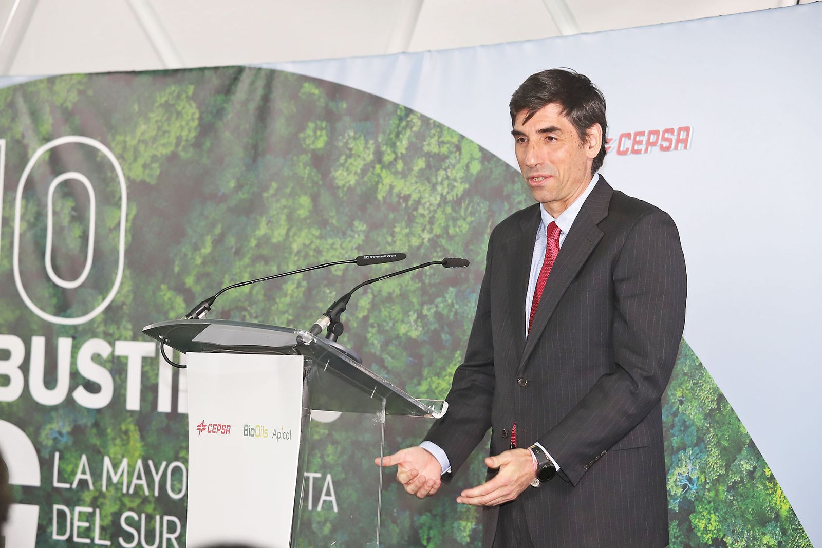 Presentación de la nueva planta de biocombustibles de segunda generación  de Cepsa en Palos de la Frontera (Huelva)