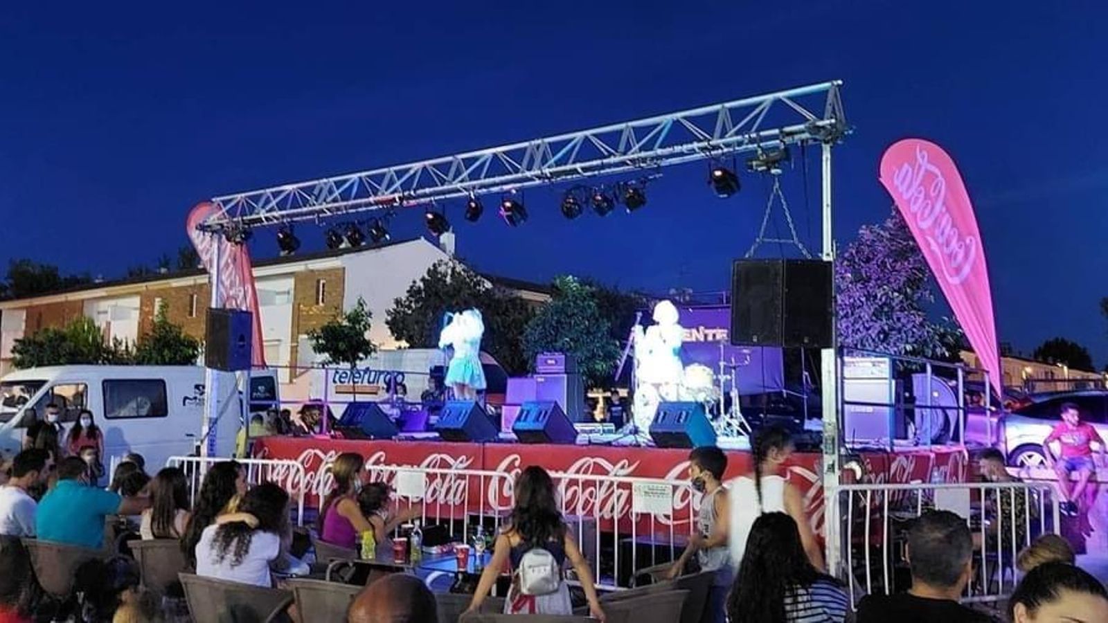 Uno de los conciertos que se han celebrado en el 'Locos por el Food Truck' de Vegas del Genil.