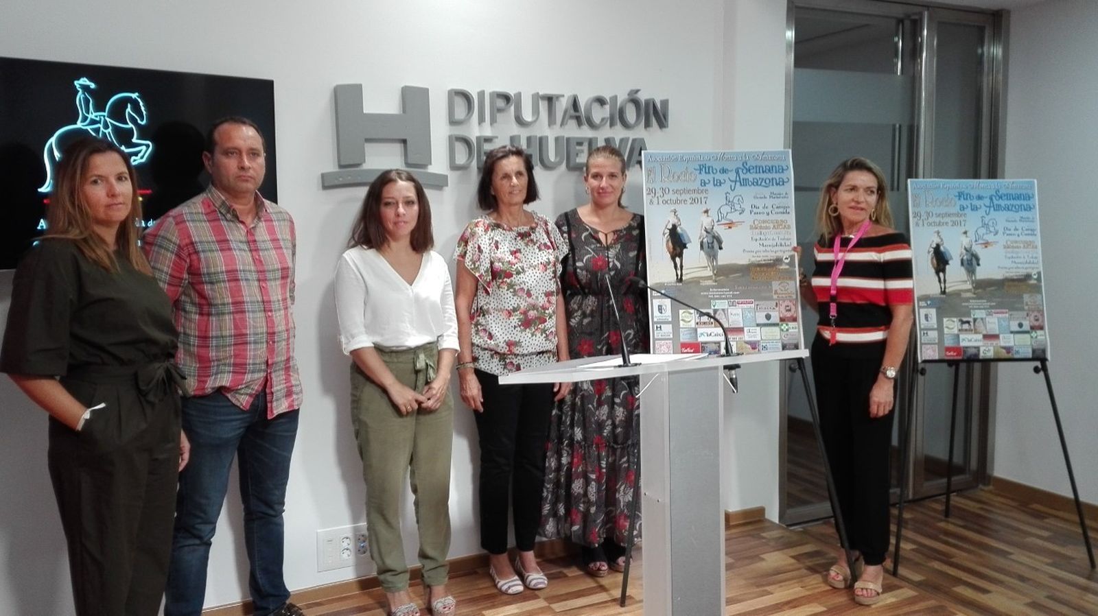 Presentación de la prueba ecuestre.