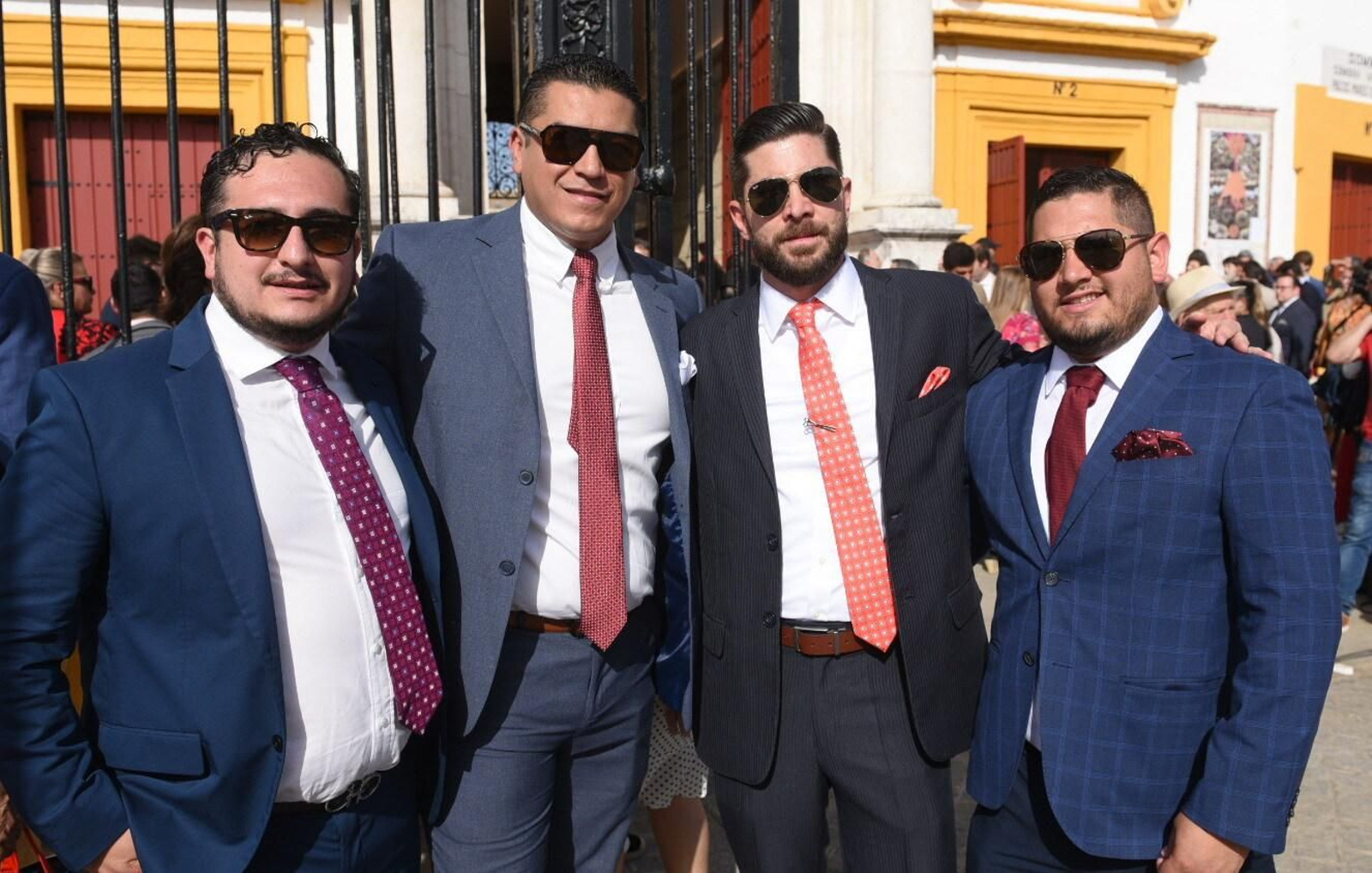Raúl Ortega, Aldo Ugarte, Rubén Talamante y Eduardo Aranda