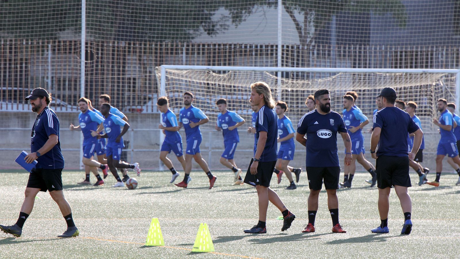 Primer entrenamiento del Xerez CD en el campo de La Granja