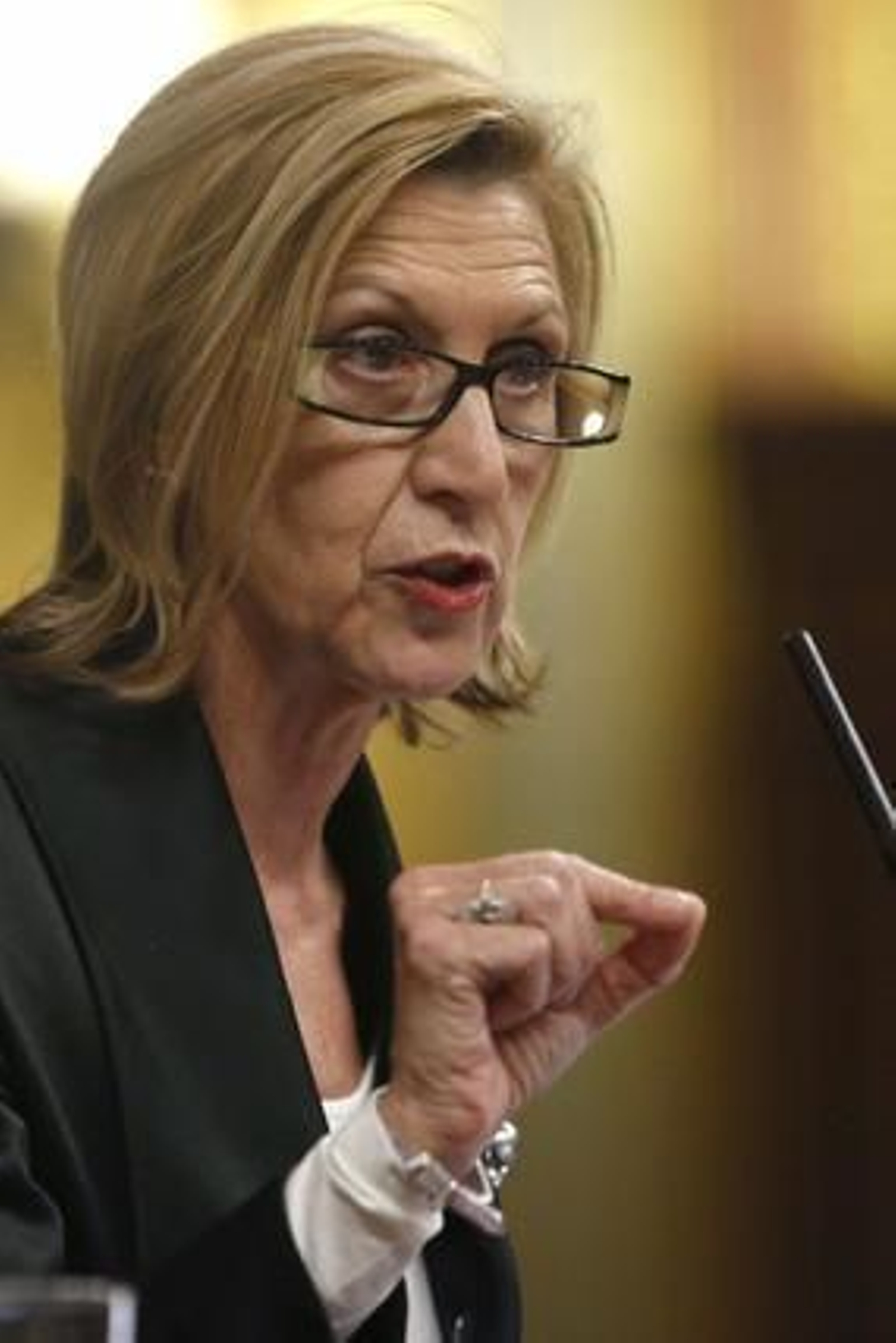 Rosa Díez acusa a Rajoy de "palabrería", "engaño" y de "publicidad engañosa"