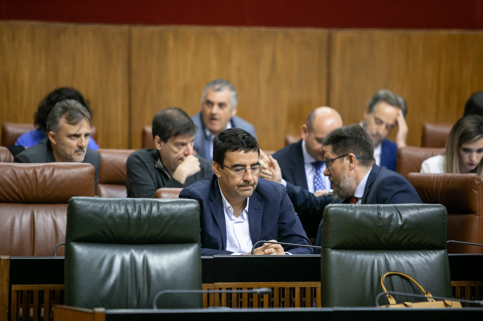 Mario Jiménez, en el Pleno del Parlamento.