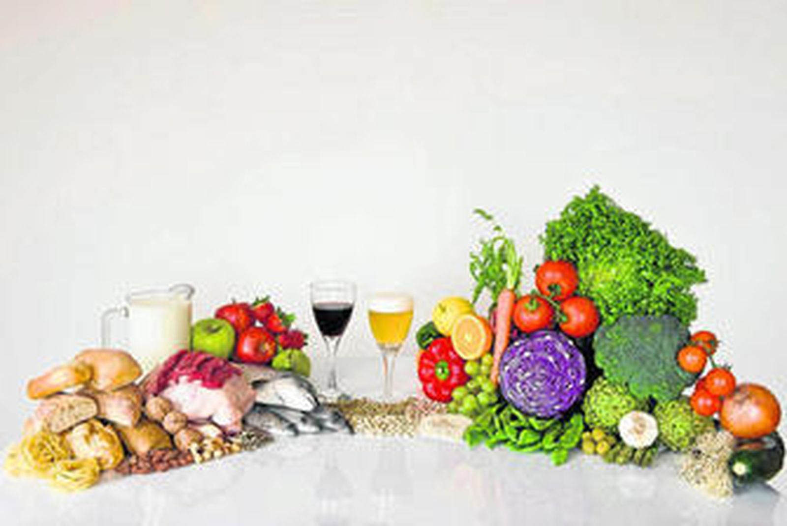 Alimentos propios de la dieta mediterránea, en una imagen de archivo.