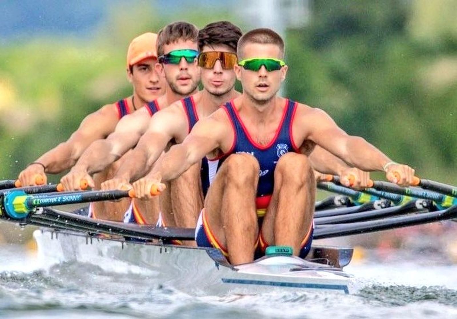 El cuatro scull ligero español.