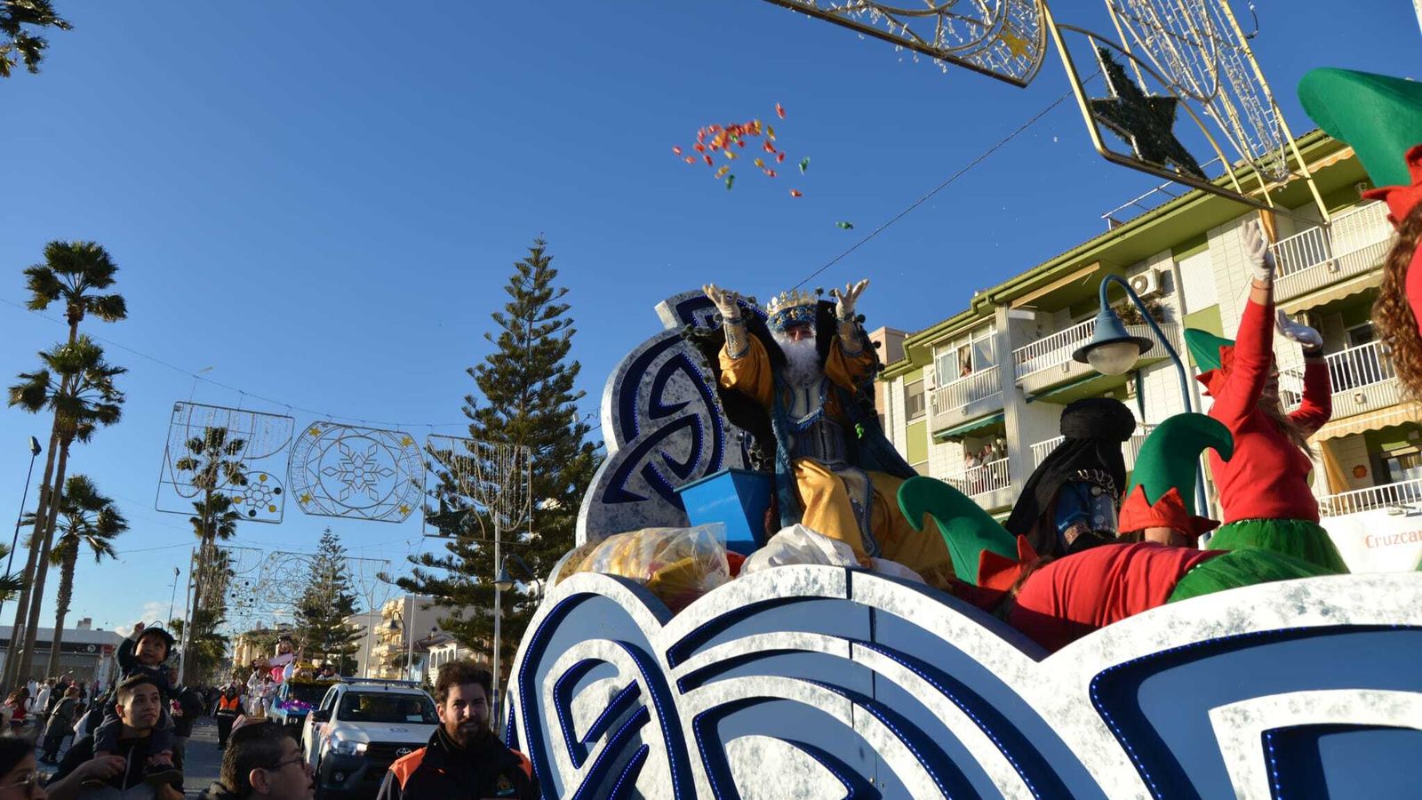 La carroza de Melchor en Torrox