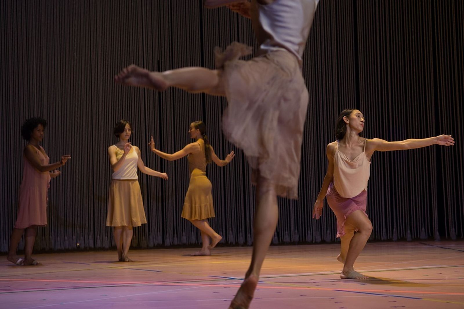 Un instante de la representación a cargo de la compañía Rosas.