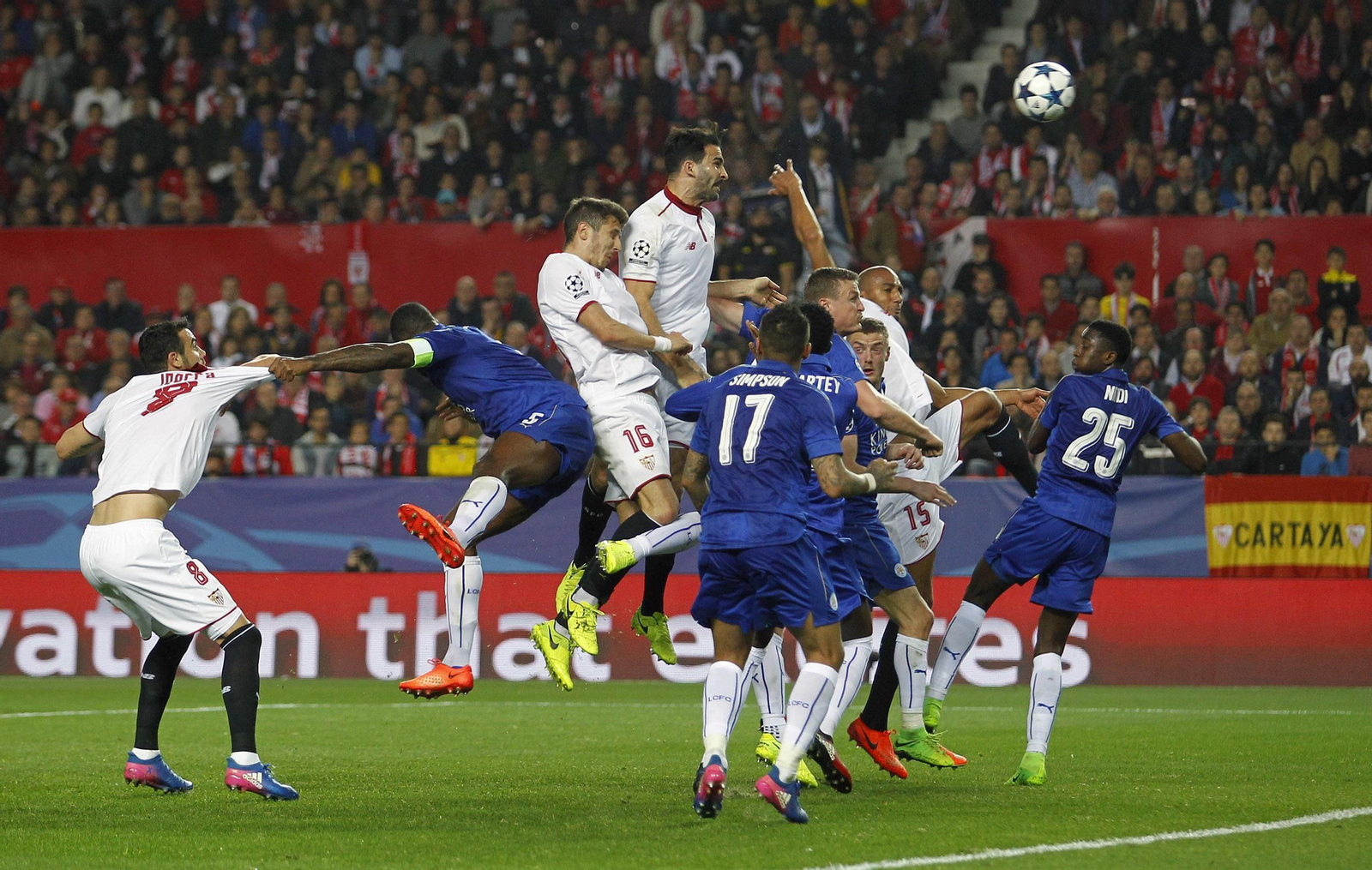 El Sevilla-Leicester de 'Champions'