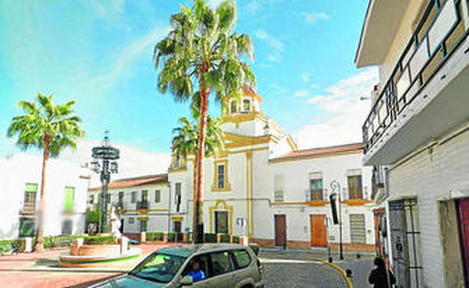 Fachada de la sede de Infantil del colegio Virgen del Carmen de La Palma del Condado.