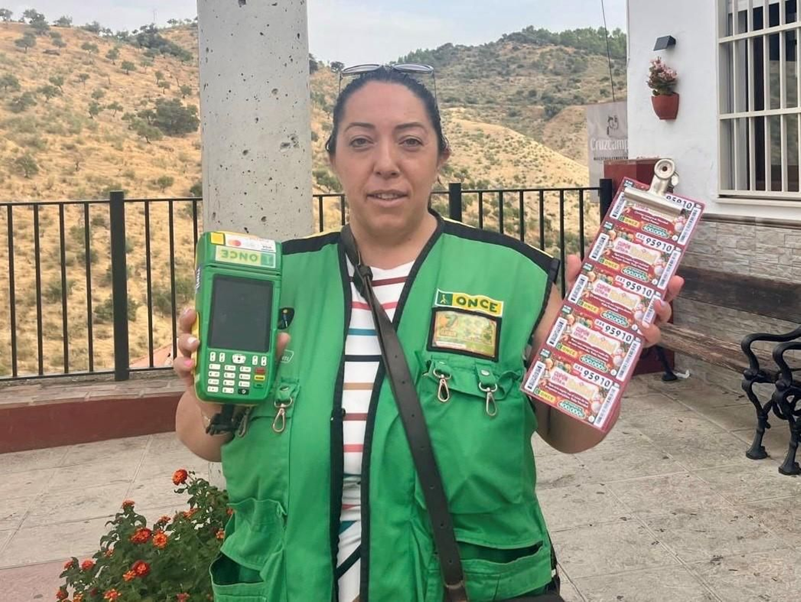 Francisca González, vendedora de la ONCE.