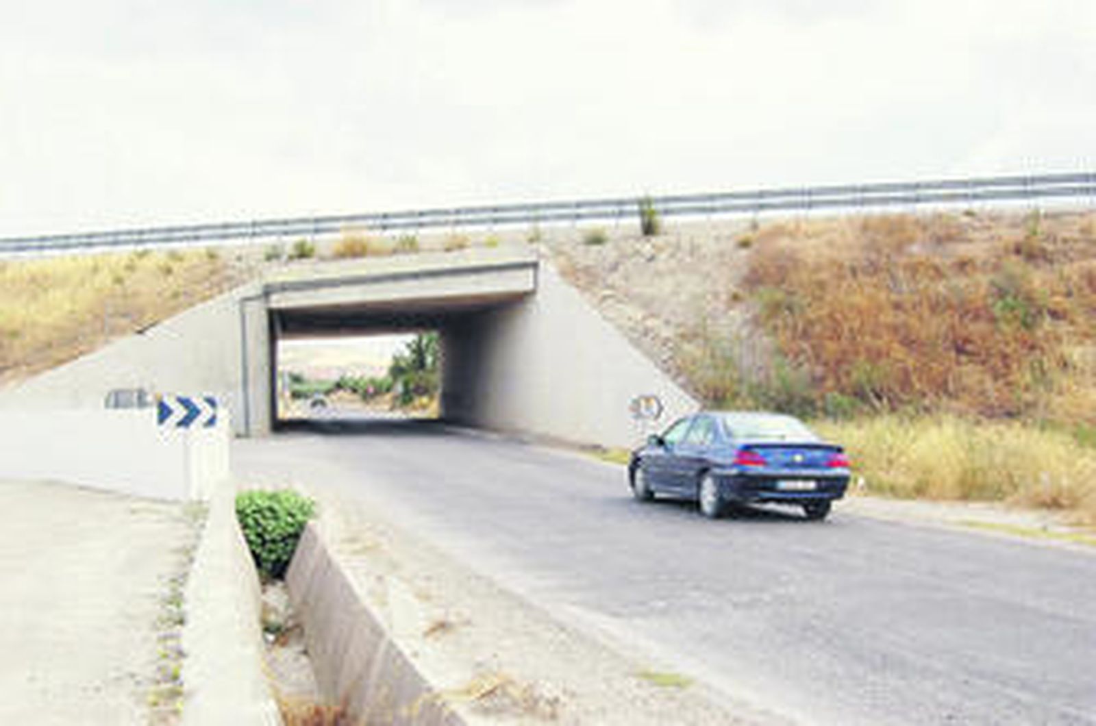Zona en la que se construirá el enlace desde la carretera de Cañete a la N-432.