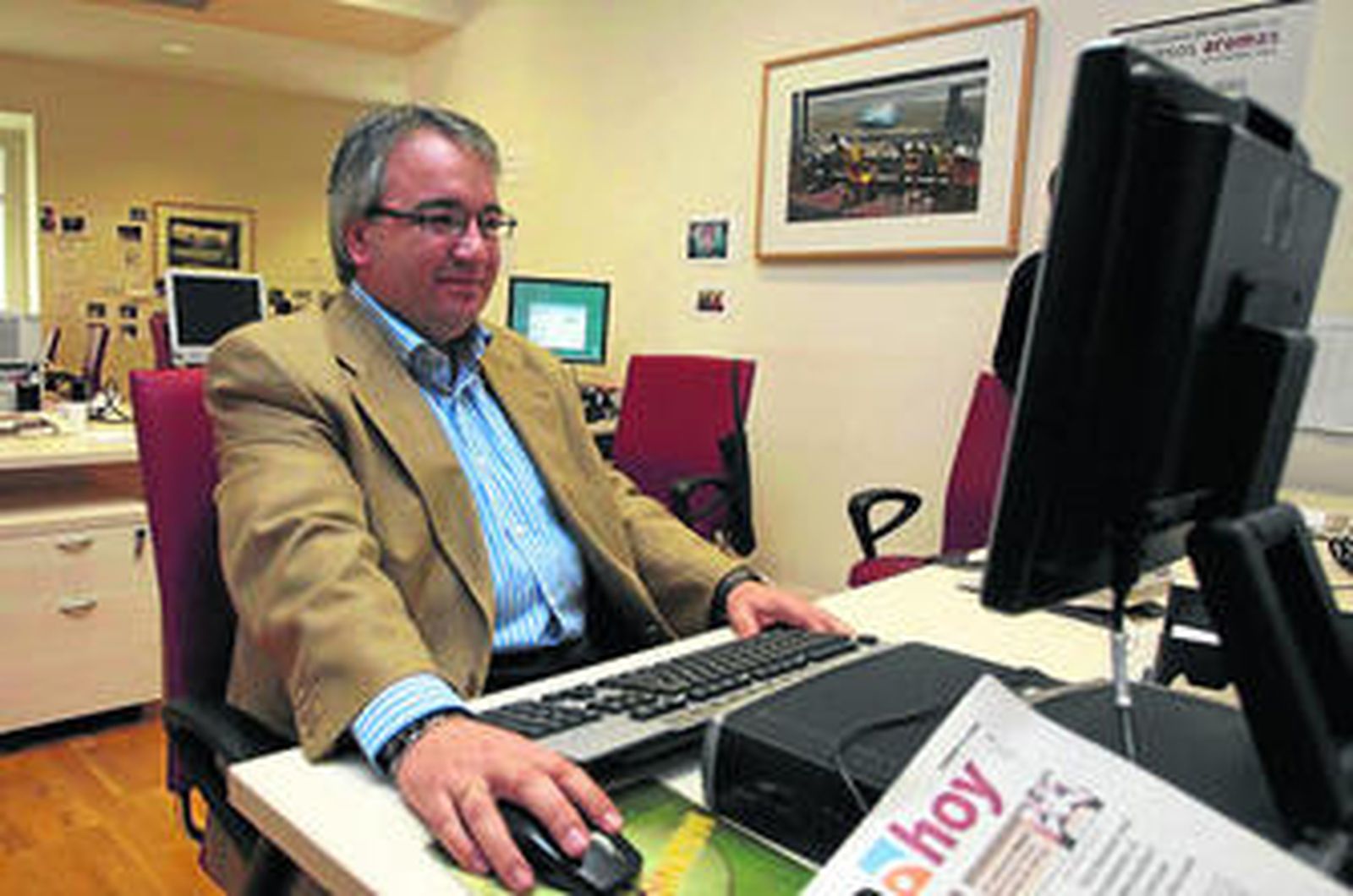 La fotografía de Gabriel Clavijo utilizada ilegalmente para su falso perfil en internet.