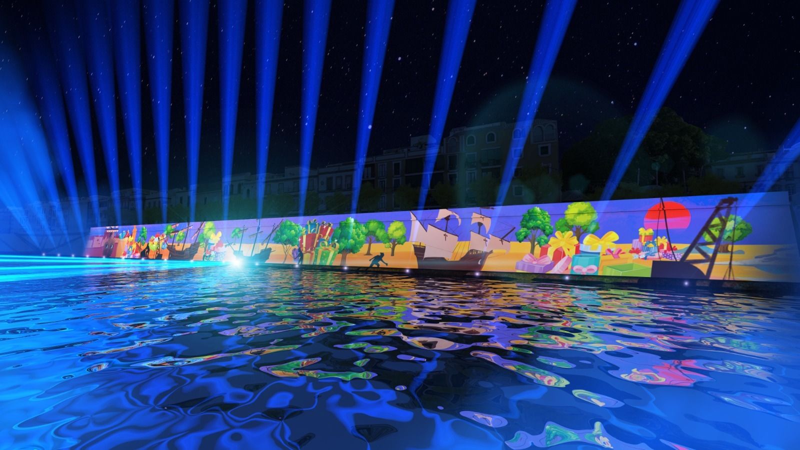 Acciona Cultura ilumina Sevilla con el espectáculo "Navigalia"