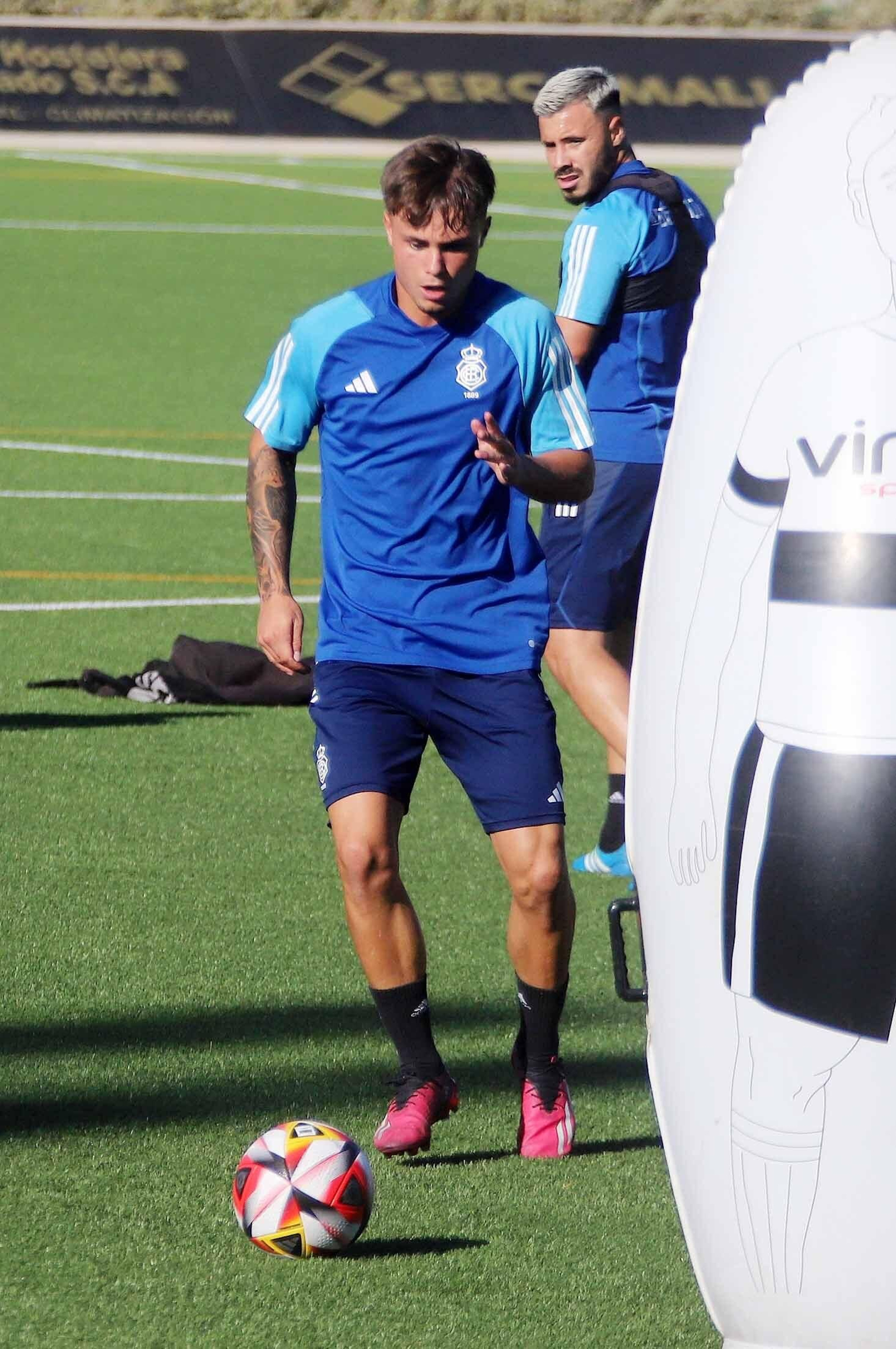 Imágenes del entrenamiento del Recre