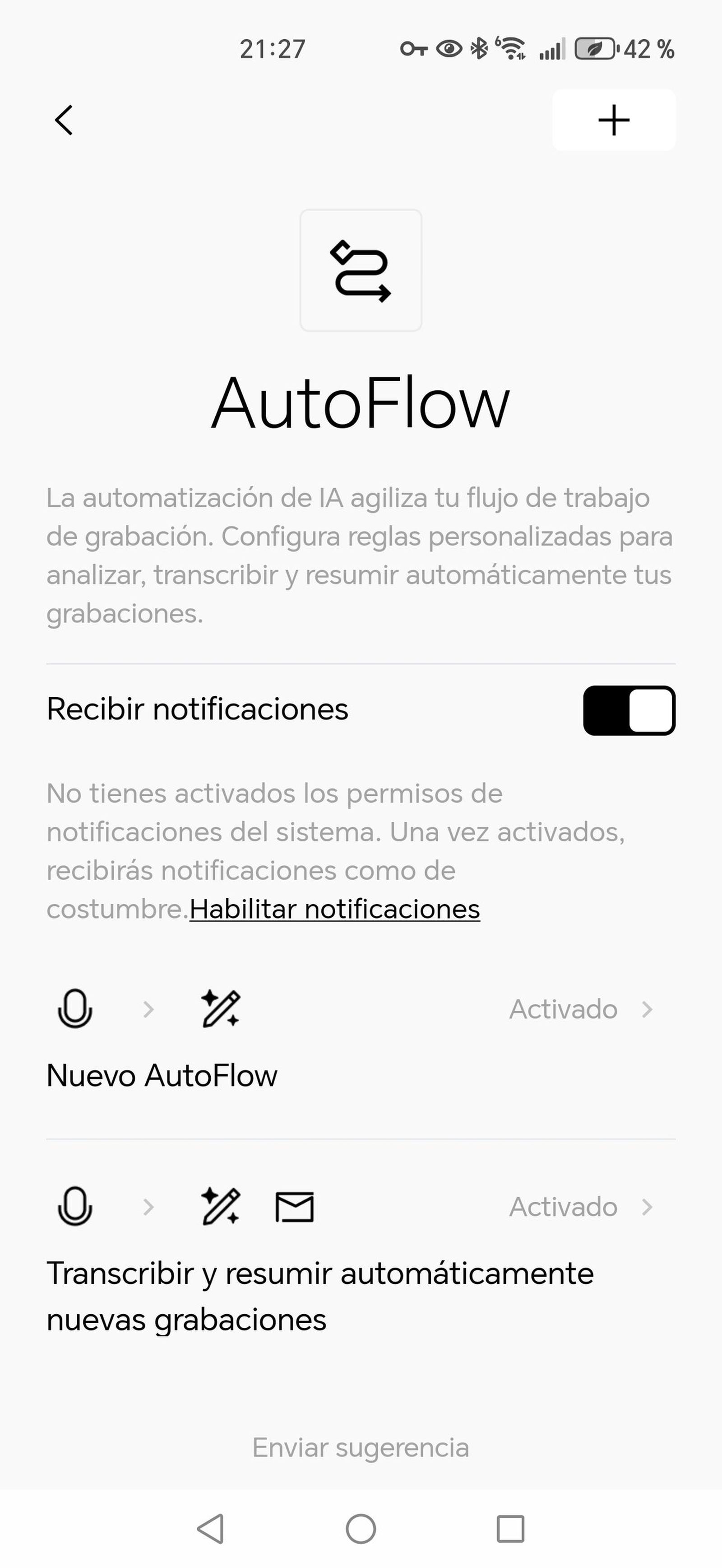 Aplicación de Plaud