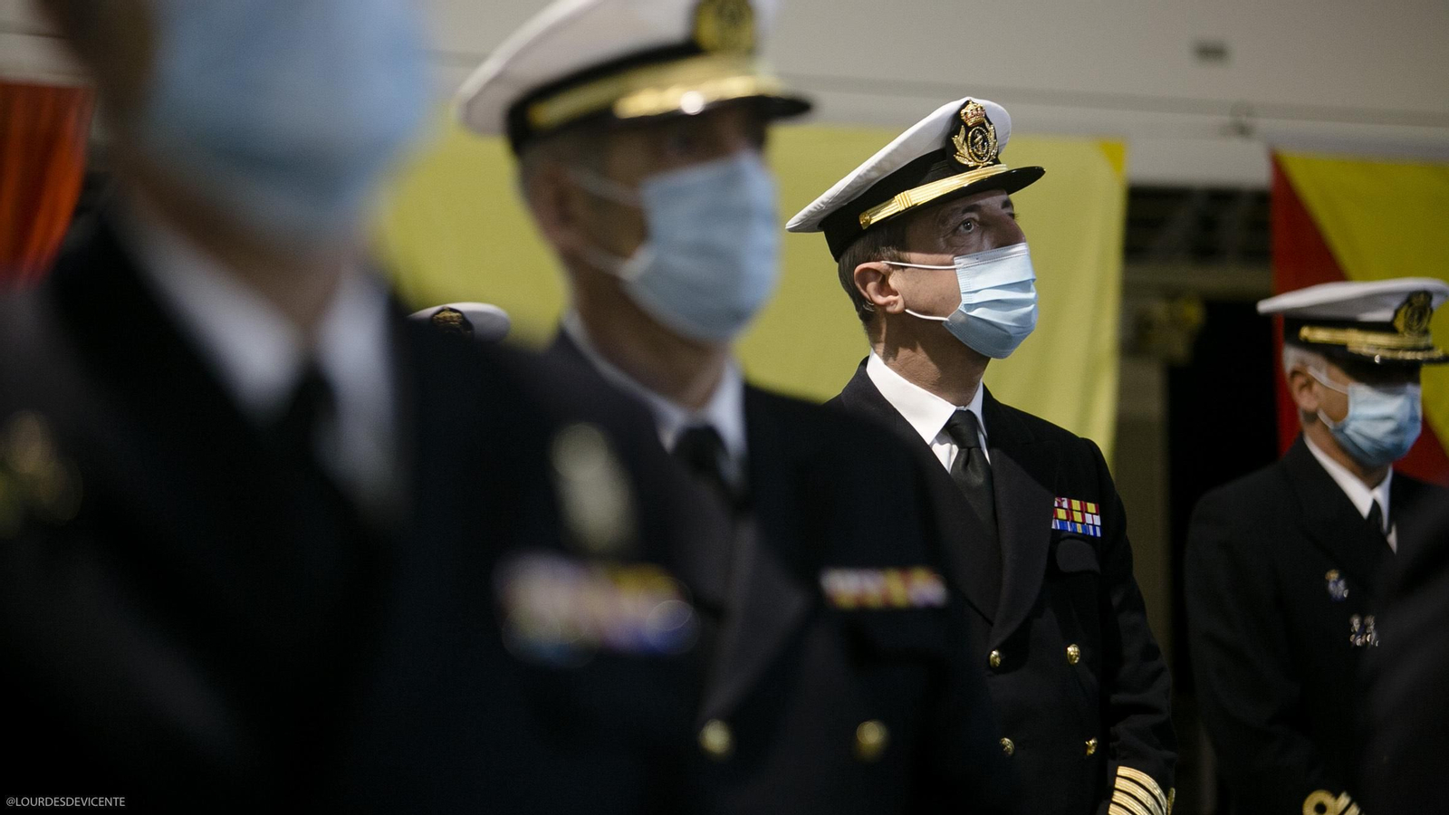 Toma de posesión del nuevo Almirante de la Flota, Eugenio Díaz del Río.