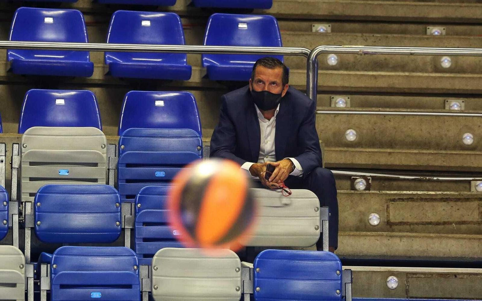 Nacho Rodríguez, durante el último Unicaja-Barça en el Martín Carpena.