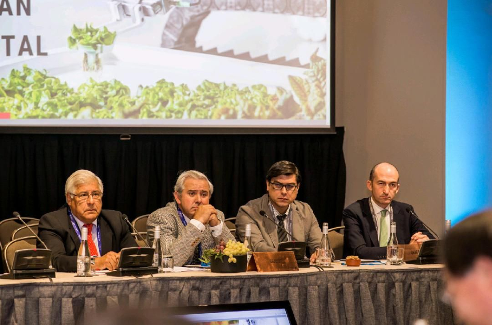 El presidente de Hispatec, José Luis Molina, en las reuniones preparatorias.